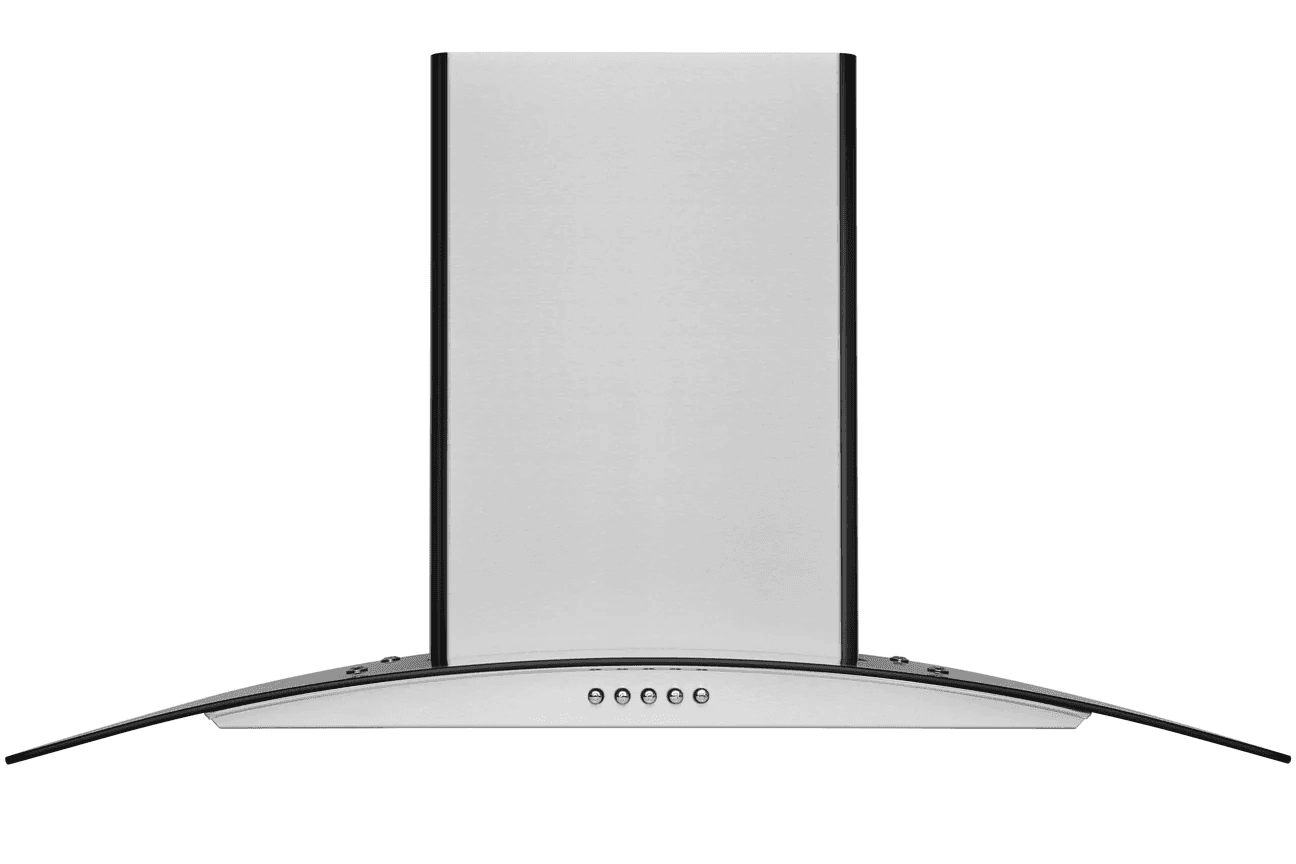 Hauslane Mount 30 Inch Wall Mount Range Hood with Tempered Glass and Stainless Steel