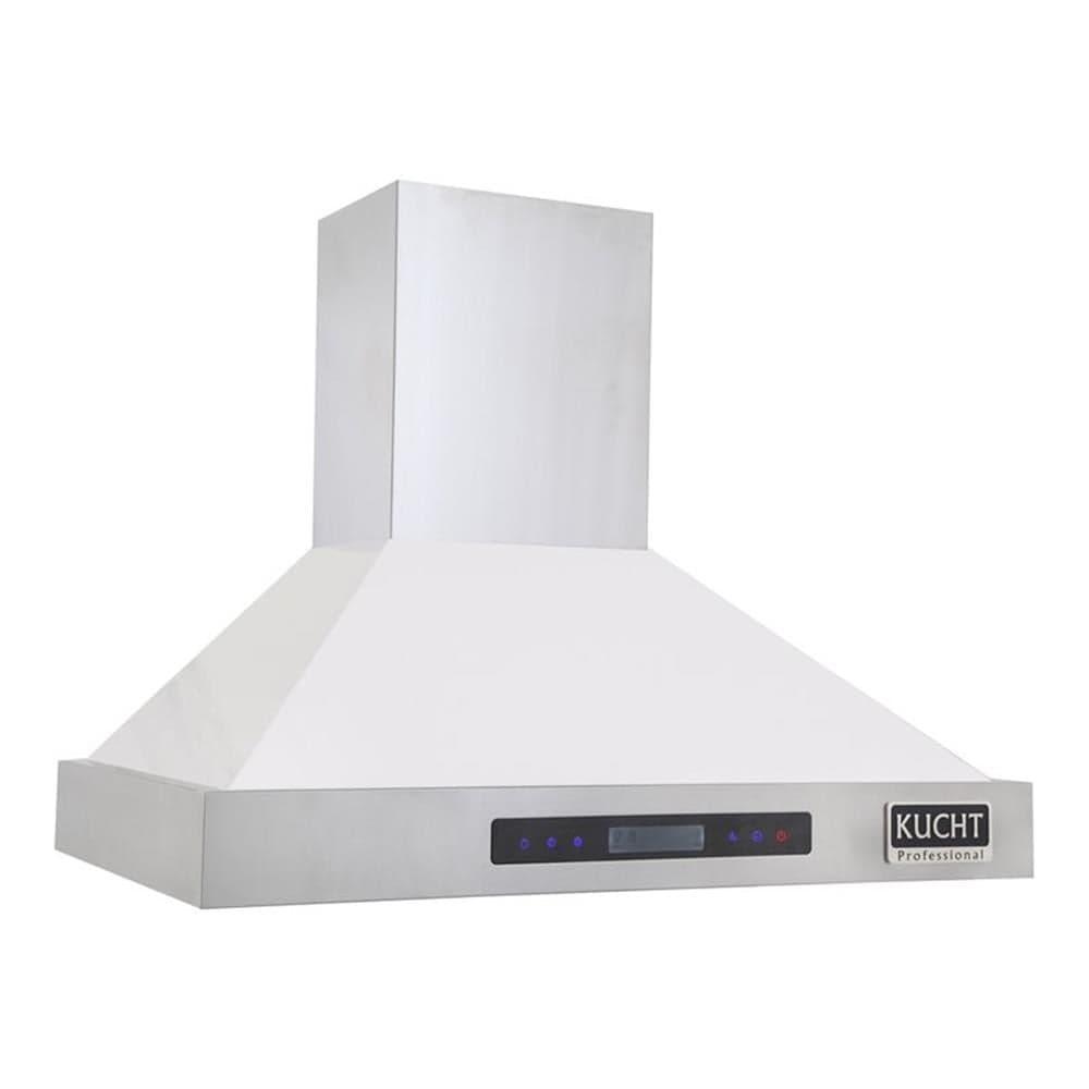 Kucht Professional 36" Stainless Steel Wall Mounted Range Hood in White