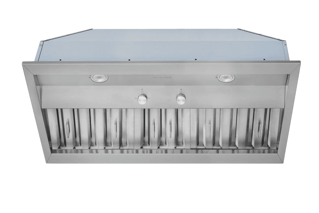 Hauslane 36 Inch Pro-Style Insert Convertible Range Hood (18.5 in. Deep) with Low Noise Operation and Baffle Filters
