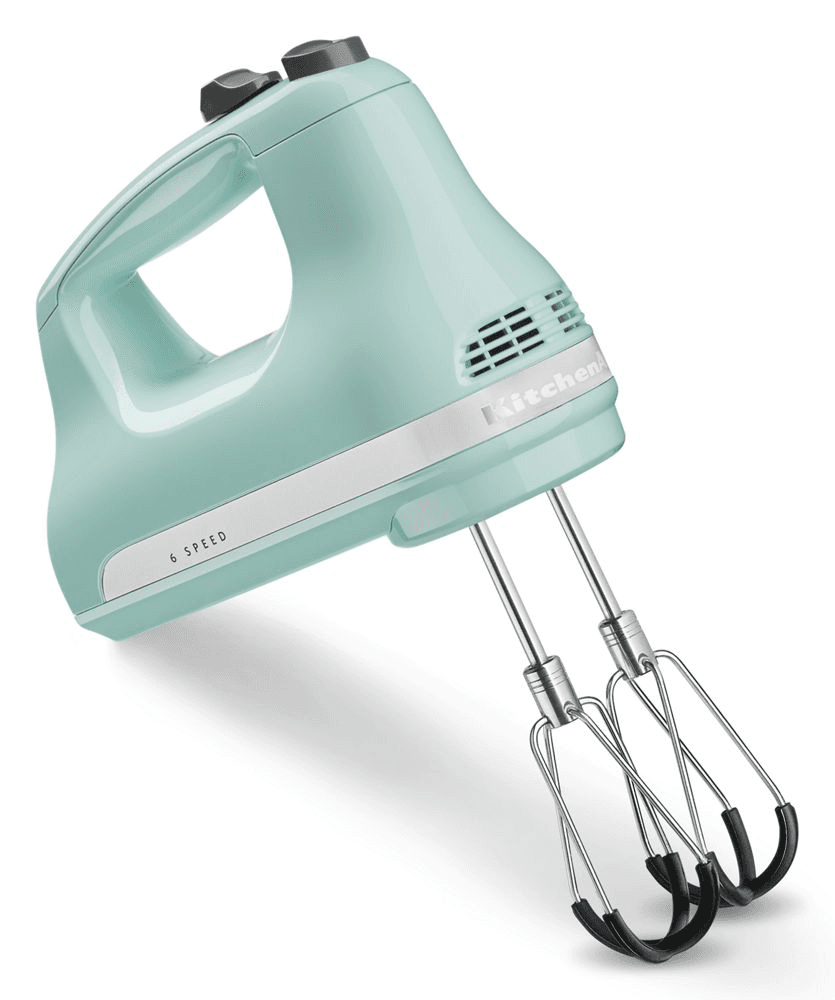 KitchenAid 6 Speed Hand Mixer with Flex Edge Beaters - Ice