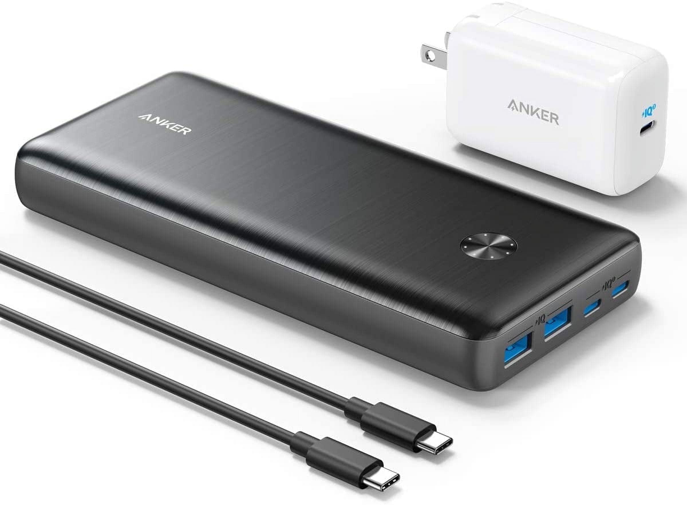 Anker PowerCore III Elite Power Bank, 25.6K Portable Charger 87W Bundle with 65W USB-C Wall Charger