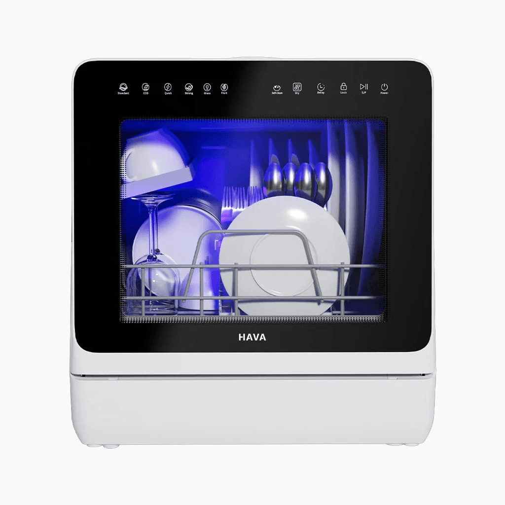 HAVA R09 Compact Countertop Dishwasher Black