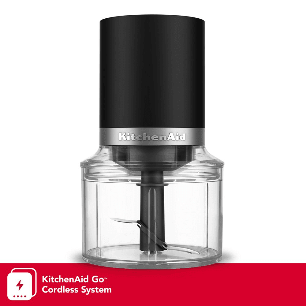 KitchenAid Go™ Cordless Top Down Chopper - battery included - Black Matte