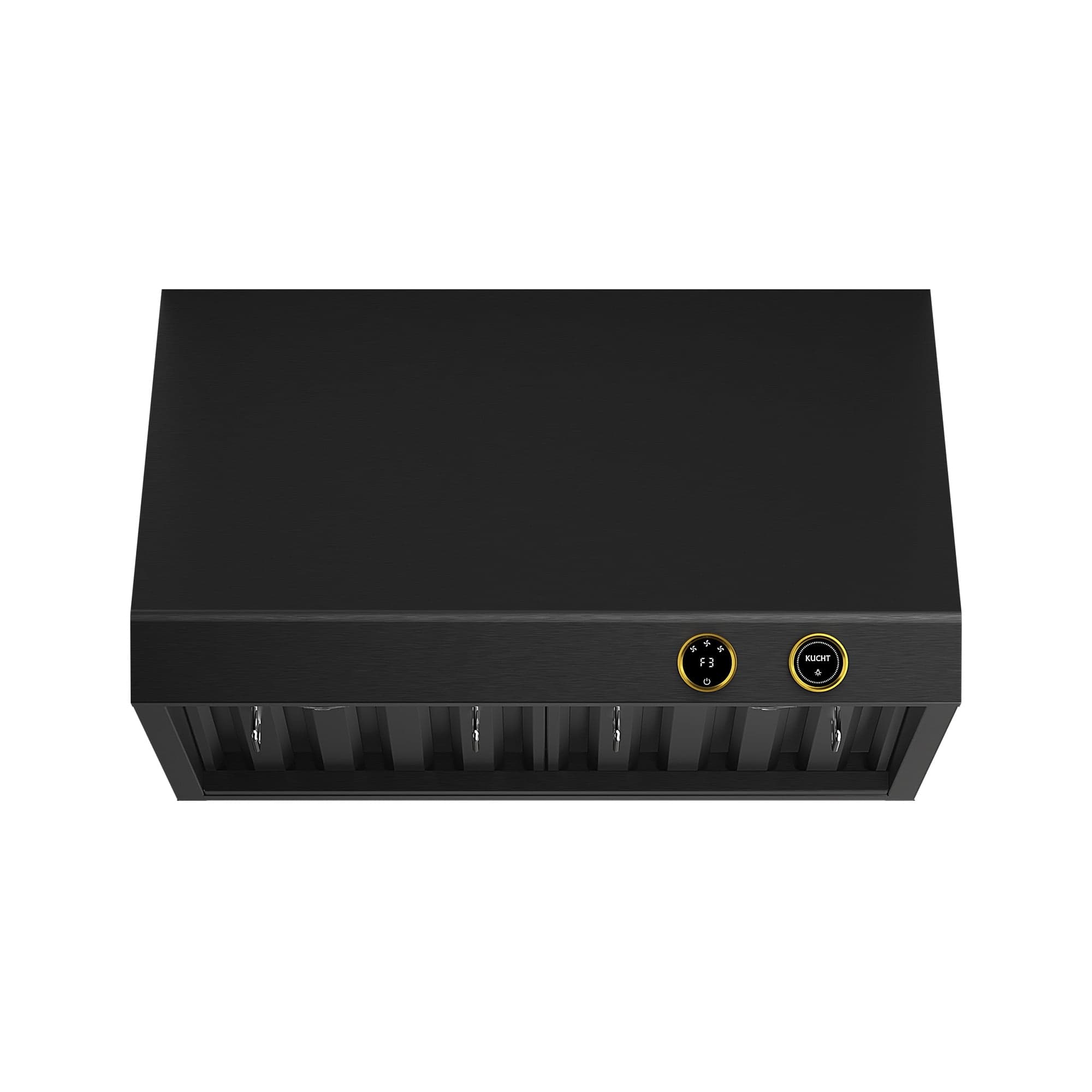 30 in. 900 CFM Under Cabinet Range Hood in Titanium Stainless Steel with Gold