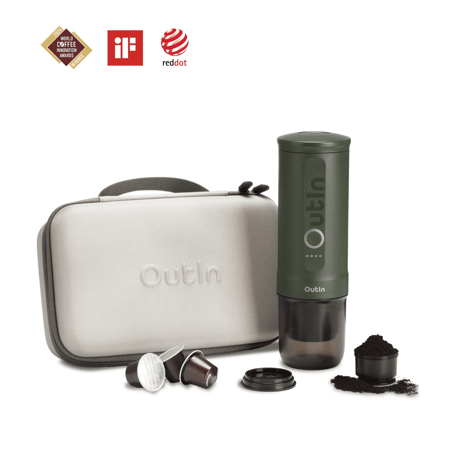 OutIn Traveler Espresso Gift Set (Forest Green)