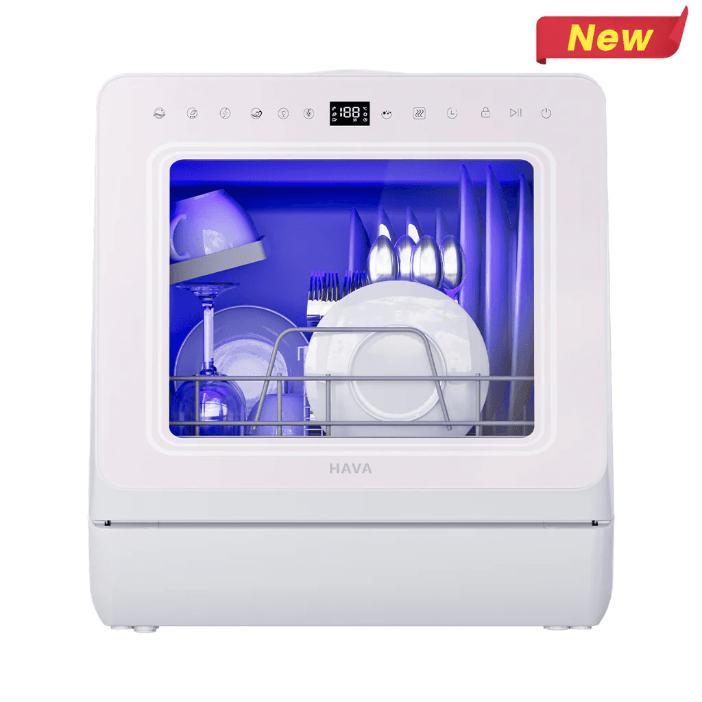 HAVA R09 Compact Countertop Dishwasher Misty Lilac