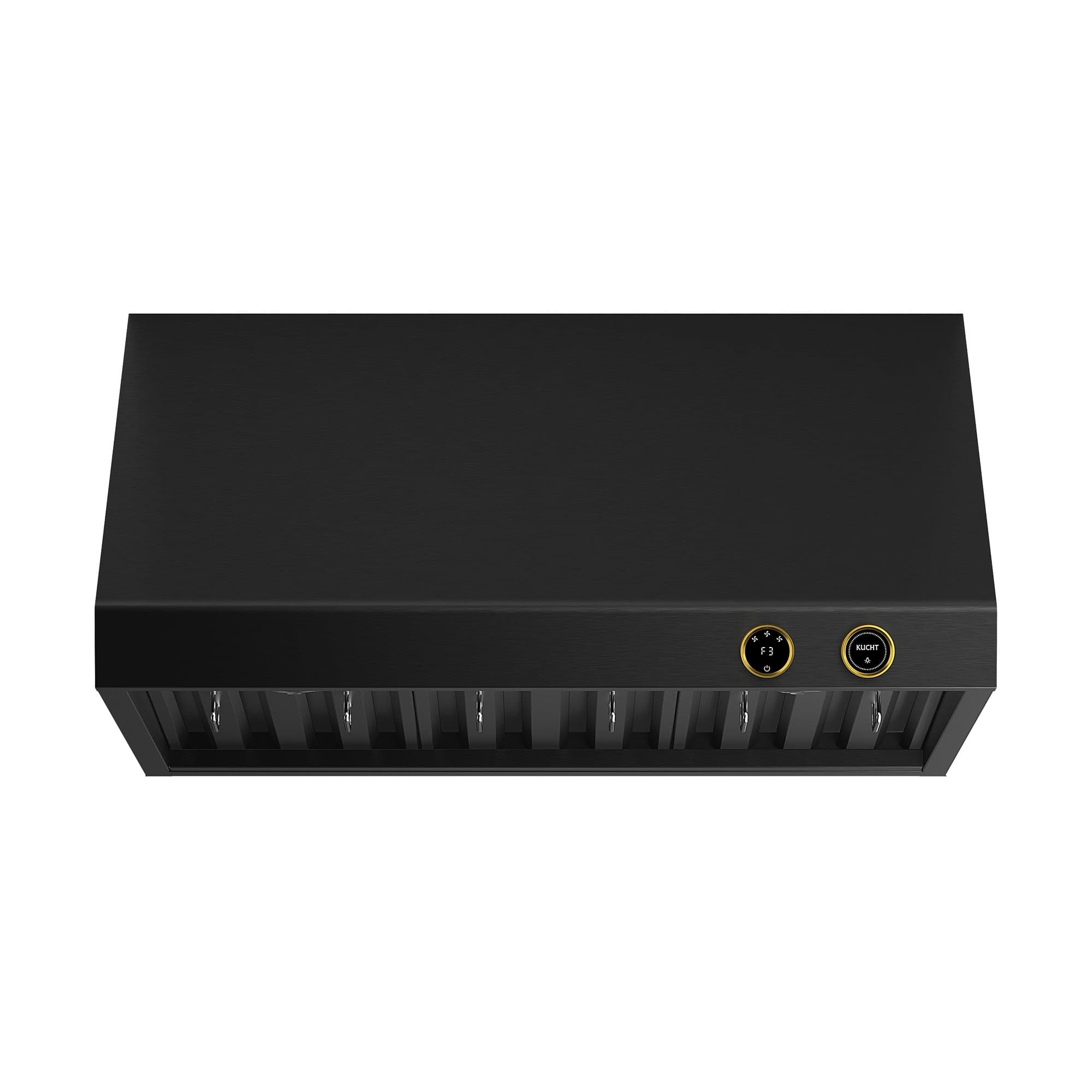 36 in. 900 CFM Under Cabinet Range Hood in Titanium Stainless Steel with Gold